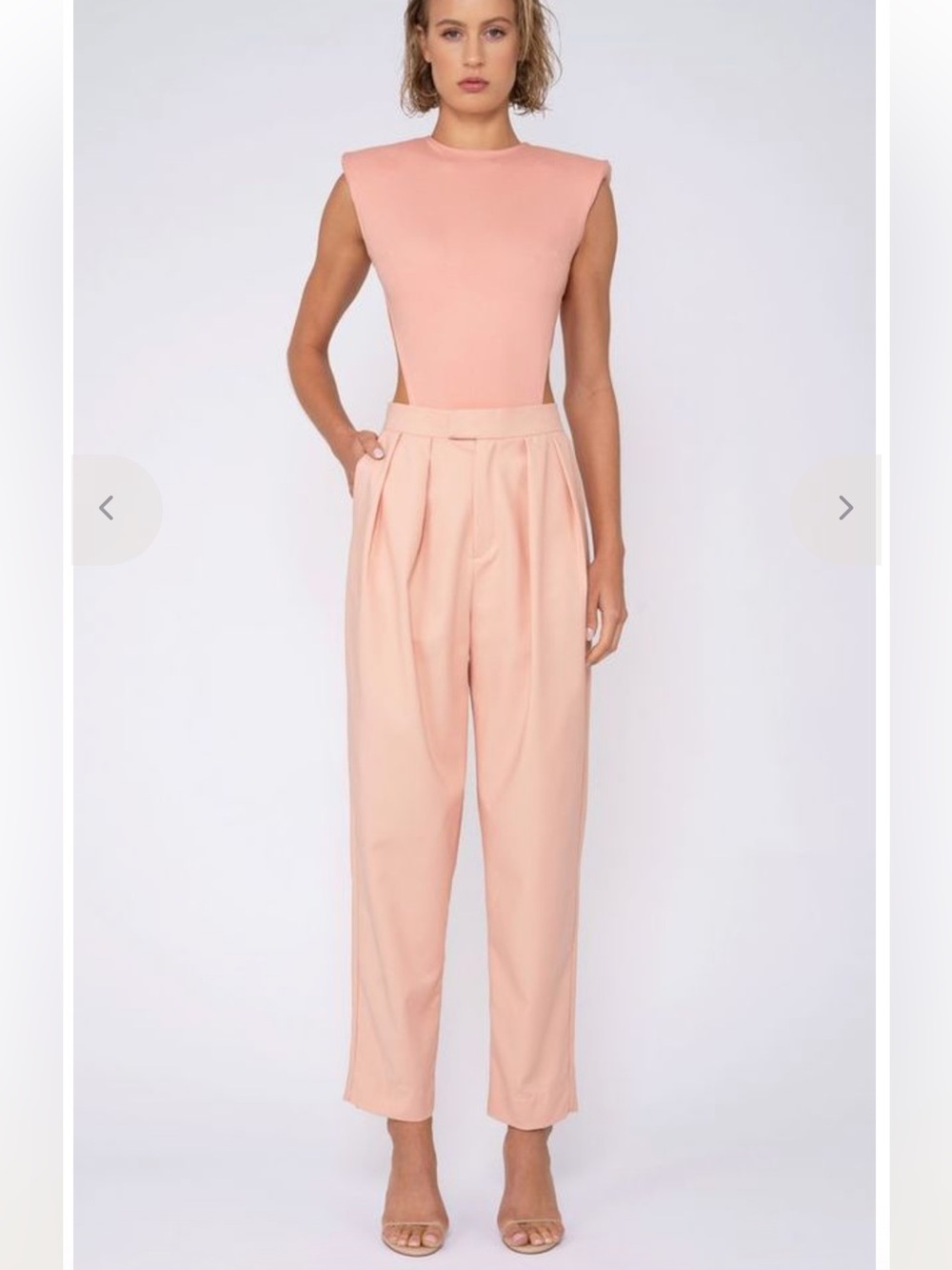 Nonchalant Robyn Pant in peach - NWT